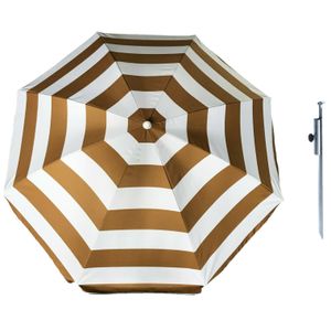 Parasol - goud - D120 cm - incl. draagtas - parasolharing - 49 cm