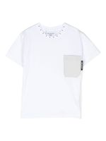 Neil Barrett Kids t-shirt à patch logo - Blanc