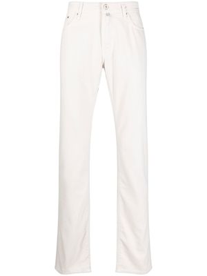 Jacob Cohën pantalon à coupe droite - Blanc
