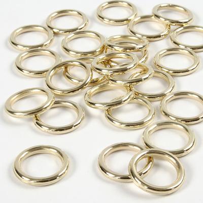 Creativ Company Plastic ring, afm 15 mm, dikte 2 mm, goud, 25 stuk/ 1 doos