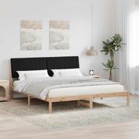 Bedframe met hoofdeinde Bruin 180 x 200 cm Massief grenenhout