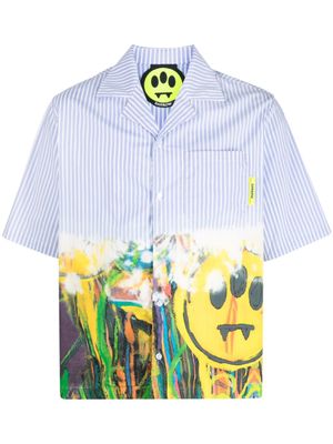 BARROW chemise à imprimé graphique - Bleu