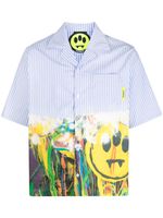 BARROW chemise à imprimé graphique - Bleu