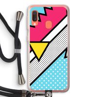 Pop Art #3: Samsung Galaxy A20e Transparant Hoesje met koord Pop Art #3: Samsung Galaxy A20e Transparant Hoesje met koord