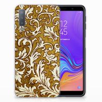 Siliconen Hoesje Samsung Galaxy A7 (2018) Barok Goud - thumbnail