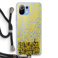 Majorelle Blue Print: Xiaomi Mi 11 Lite Transparant Hoesje met koord