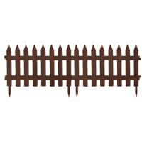 Tuinhekjes/borderranden - 14x stuks - kunststof - 640 cm - bruin - tuinafscheiding - 46 x 35 cm Tuinhekjes/borderranden - 14x stuks - kunststof - 640 cm - bruin - tuinafscheiding - 46 x 35 cm