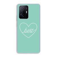 Best heart pastel: Xiaomi 11T Transparant Hoesje Best heart pastel: Xiaomi 11T Transparant Hoesje