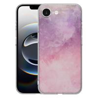 TPU Hoesje iPhone 16e - Pink Purple Paint Backcover