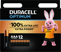 Duracell AAA Optimum Alkaline 12x