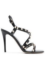 Valentino Garavani sandales à ornements Rockstud 105 mm - Noir