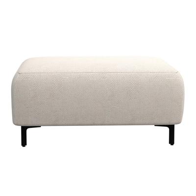 Leen Bakker - Hocker Elsa - Eden - Stof - Beige - 77x99x45 Cm