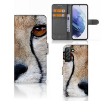 Samsung Galaxy S22 Plus Telefoonhoesje met Pasjes Cheetah - thumbnail