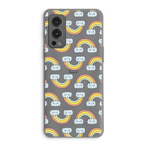 Regenboog: OnePlus Nord 2 5G Transparant Hoesje