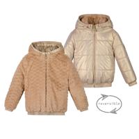 Le Chic winter bomberjack meisjes - goud - Bente - omkeerbaar