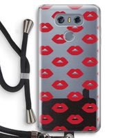 Lips: LG G6 Transparant Hoesje met koord