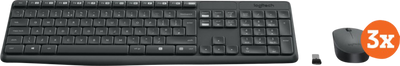 Logitech MK235 Draadloze Toetsenbord en Muis QWERTY 3-Pack Logitech MK235 Draadloze Toetsenbord en Muis QWERTY 3-Pack