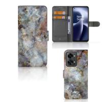 OnePlus Nord 2T | Bookcase | Marmer Grijs