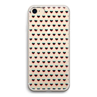 Hartjes: iPhone 7 Transparant Hoesje