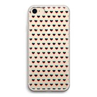 Hartjes: iPhone 7 Transparant Hoesje
