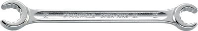 Stahlwille Dubbele ringsleutel | 22 x 24 mm 245 mm | met dubbel 6-kant | 1 stuk - 41082224 41082224