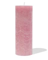 HEMA Rustieke Kaars Ø7x19cm Oudroze (oudroze)