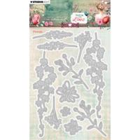 Studio Light • jenine's mindful art cutting die sending you love florals