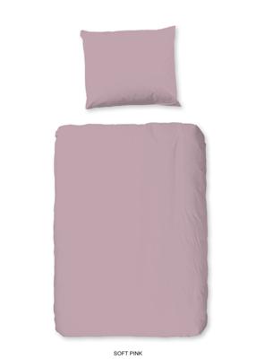 Good Morning Ledikant babydekbedovertrek "uni dessin" - Roze - (100x135 cm) - Katoen