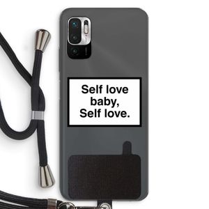Self love: Xiaomi Redmi Note 10 5G Transparant Hoesje met koord