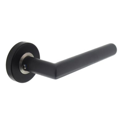 Intersteel Deurklink Jura op rozet mat zwart RVS