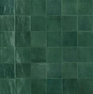 Ragno Melange R8GA Wandtegel 100X100 Teal 10mm Glans