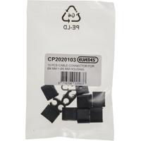 Elvedes kabelclips duo zwart 4,1+5mm plastic(p/10)cp2020103