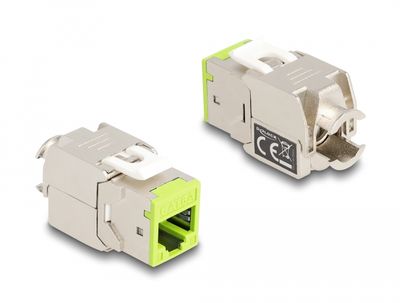 DeLOCK Keystone Module RJ45 Jack naar LSA Cat 6a toolfree, 8 stuks keystone module DeLOCK Keystone Module RJ45 Jack naar LSA Cat 6a toolfree, 8 stuks keystone module