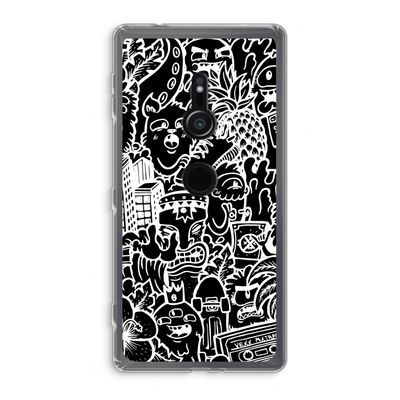 Vexx Black Mixtape: Sony Xperia XZ2 Transparant Hoesje