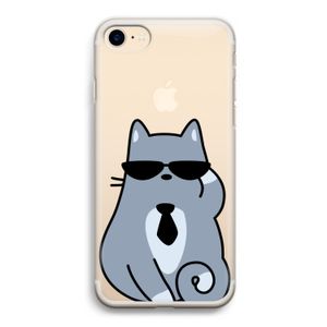 Cool cat: iPhone 7 Transparant Hoesje