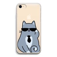 Cool cat: iPhone 7 Transparant Hoesje