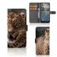 Nokia 2.4 | Telefoonhoesje | Met pasjeshouder | Luipaard