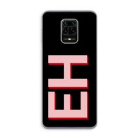 Monogram: Xiaomi Redmi Note 9 Pro Transparant Hoesje
