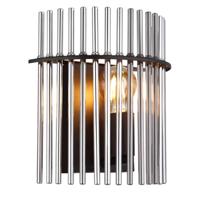 Globo Zwarte wandlampGorley met smoke glas - 15698W