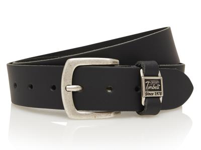 Timbelt Leren Riem 4 cm Zwart