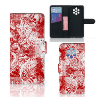 Telefoonhoesje met Naam Nokia 9 PureView Angel Skull Rood - thumbnail