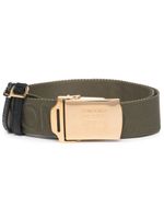 TOM FORD ceinture débossée à boucle logo - Gris TOM FORD ceinture débossée à boucle logo - Gris