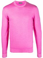 Drumohr pull en maille à col rond - Rose