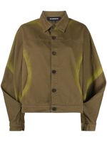 Paula Canovas del Vas veste en jean à effet taches de peinture - Vert