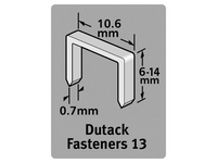 Dutack Niet serie 13 Cnk 10mm blister/1000 st. - 5011003