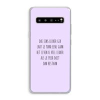 Gek: Samsung Galaxy S10 5G Transparant Hoesje
