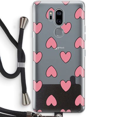Ondersteboven verliefd: LG G7 Thinq Transparant Hoesje met koord
