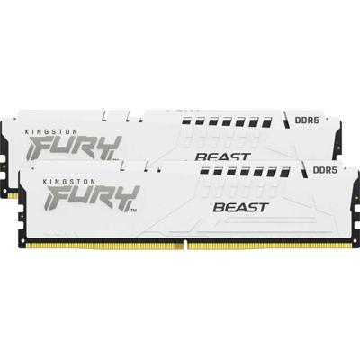 Kingston Technology FURY Beast 64GB 5200MT/s DDR5 CL36 DIMM (set van 2) White EXPO