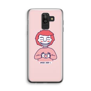 Hartje: Samsung Galaxy J8 (2018) Transparant Hoesje