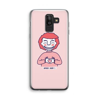 Hartje: Samsung Galaxy J8 (2018) Transparant Hoesje